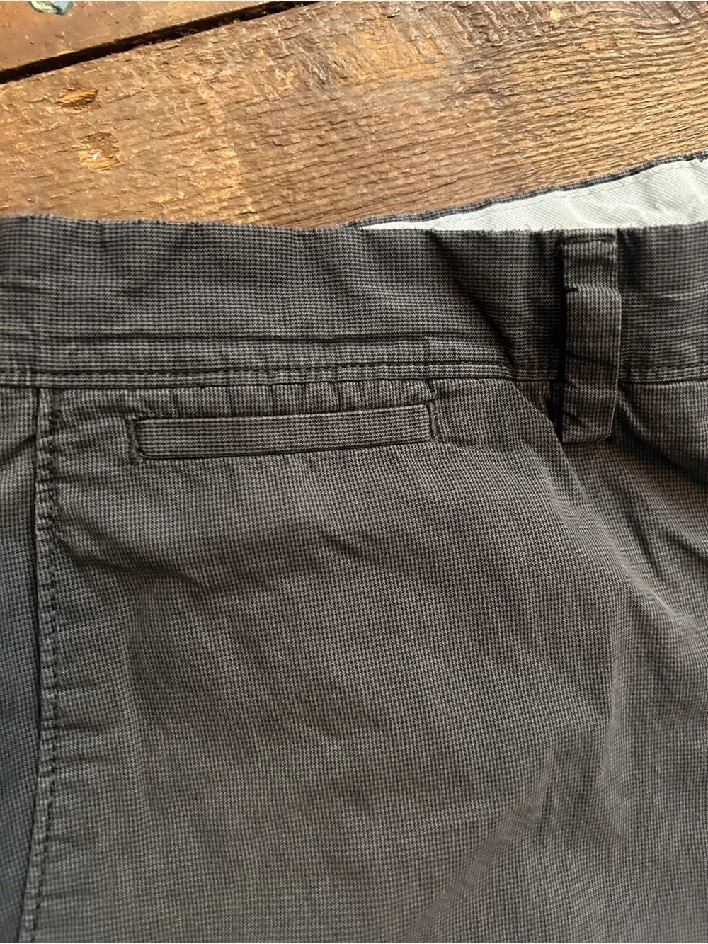 Banana Republic Men's Dark Gray Flat Front Shorts